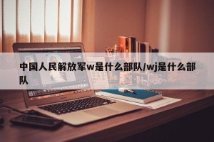 中国人民解放军w是什么部队/wj是什么部队