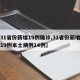【31省份新增19例确诊,31省份新增确诊19例本土病例14例】