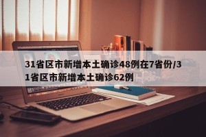 31省区市新增本土确诊48例在7省份/31省区市新增本土确诊62例