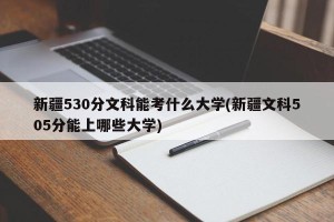 新疆530分文科能考什么大学(新疆文科505分能上哪些大学)