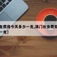 【白金费用今天多少一克,澳门白金费用今天多少一克】
