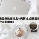 【疫情最新数据消息今天新增,疫情最新数据消息今天新增图】